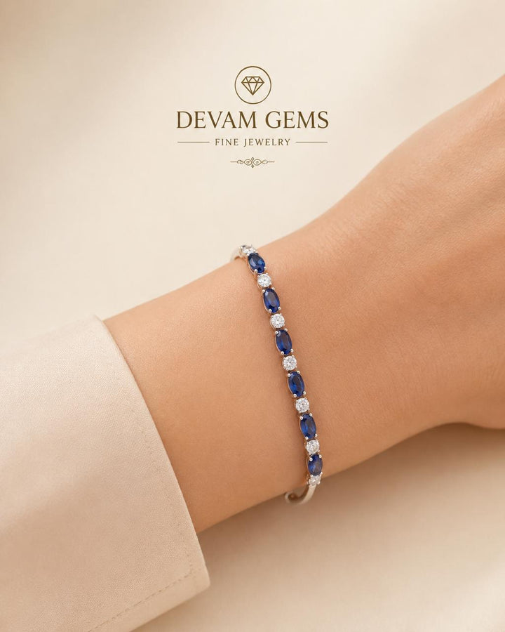 Royal Sapphire Tennis Bracelet