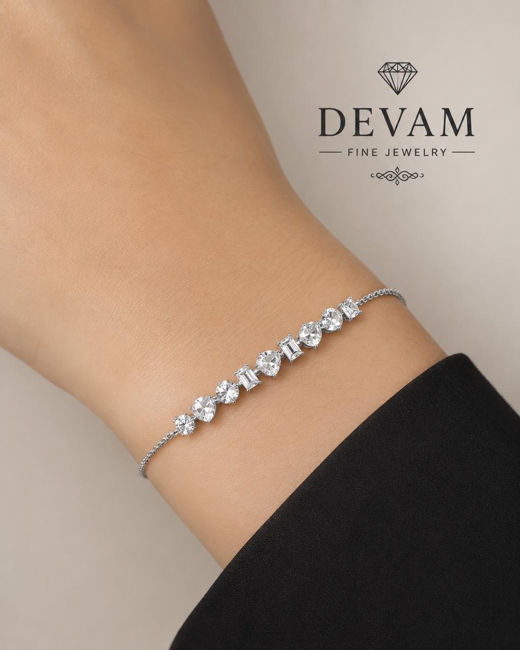 Celestial Spark Tennis Bracelet