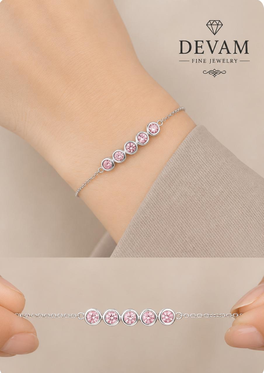 Blush Harmony Five-Daimond Bracelet