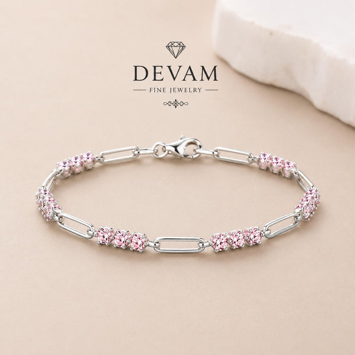 Blush Link Charm Bracelet