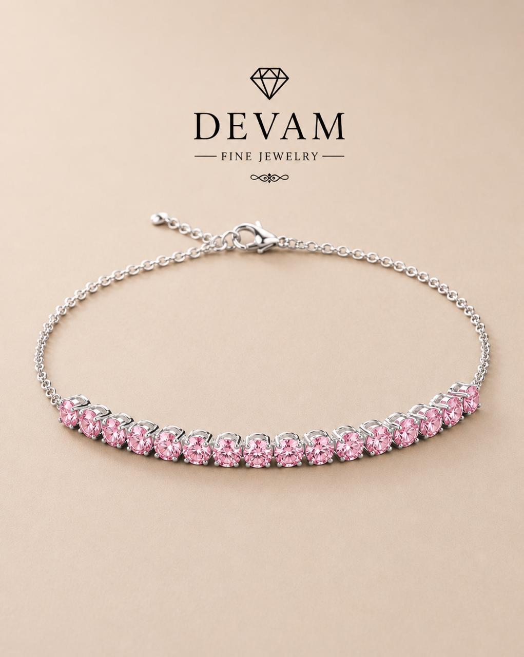 Blush Pink Tennis Bracelet