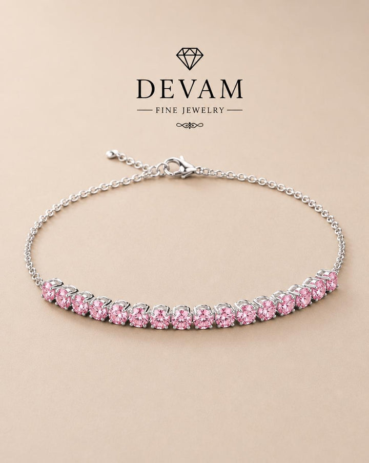 Blush Pink Tennis Bracelet