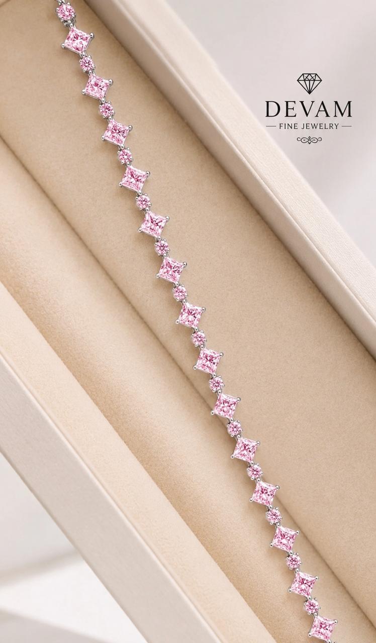 Blush Princess Tennis Bracelet