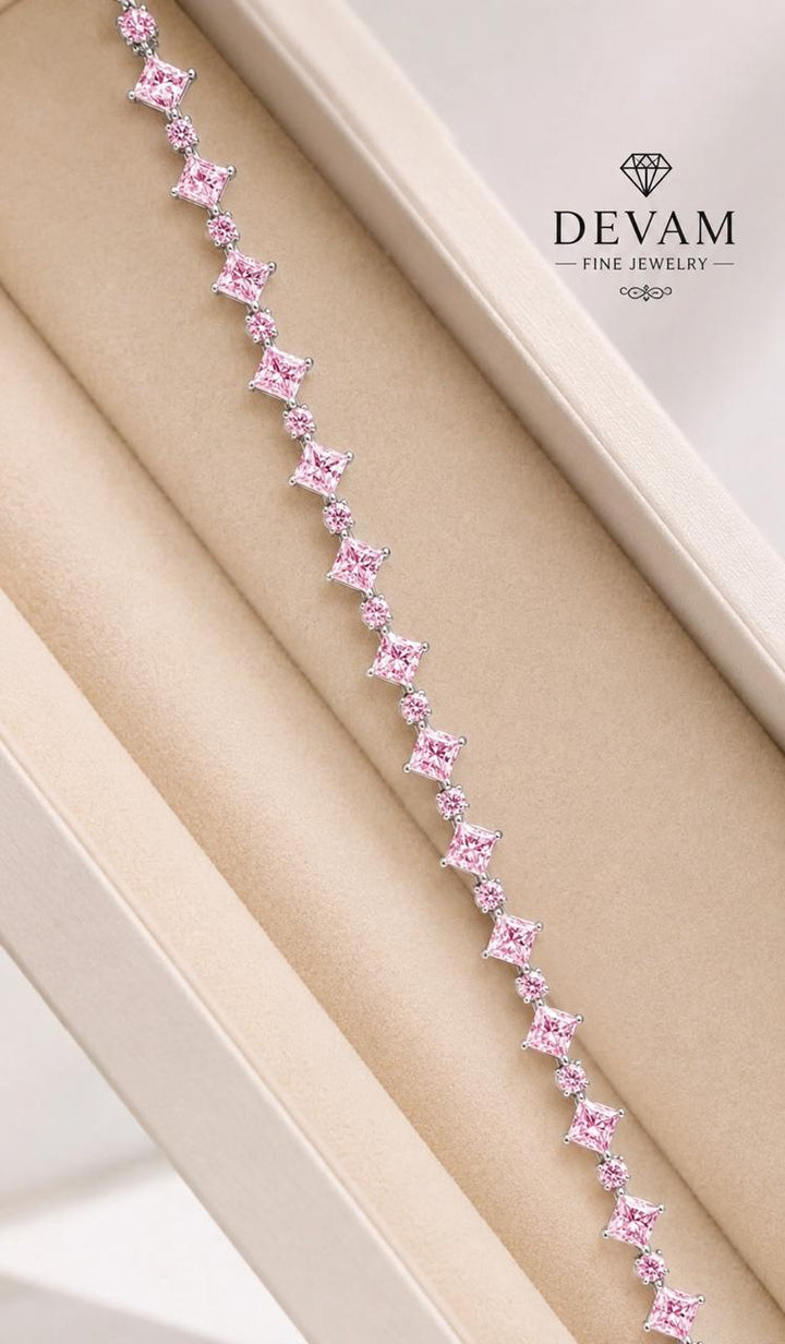 Blush Princess Tennis Bracelet