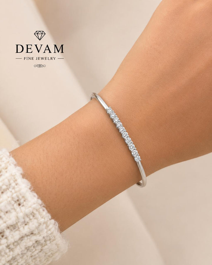 Classic Diamond Bangle Bracelet