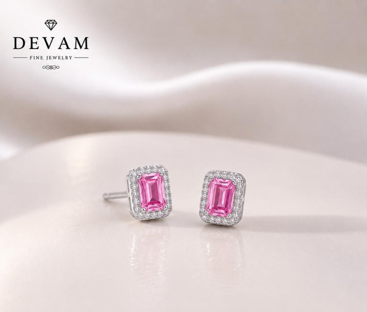 Rectangle Crystal Earring