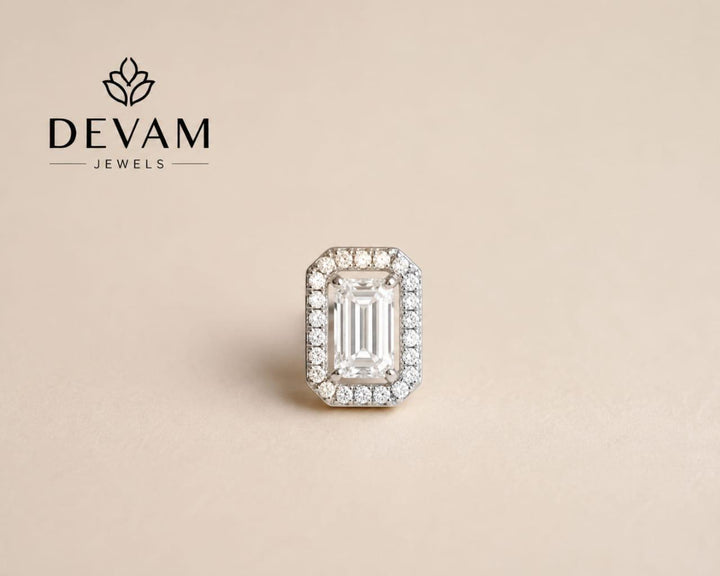 Emerald Cut Design Party Wear