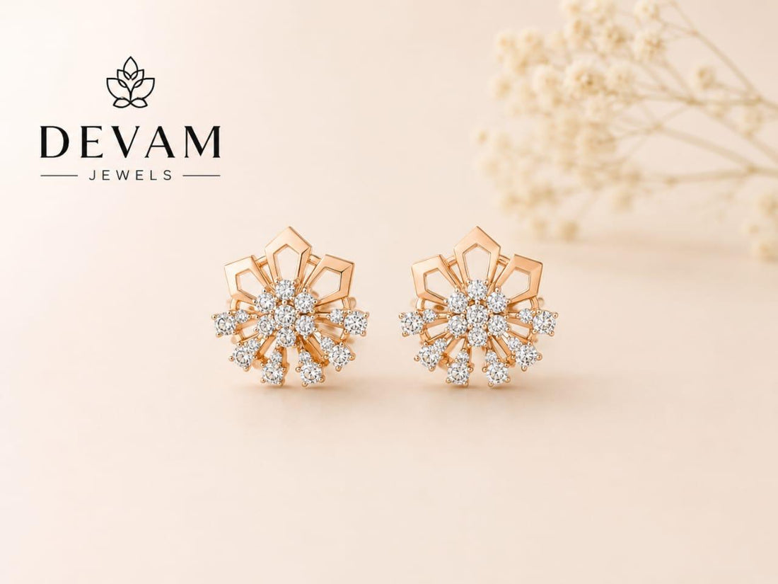 Flower Design Party Wear Earrings