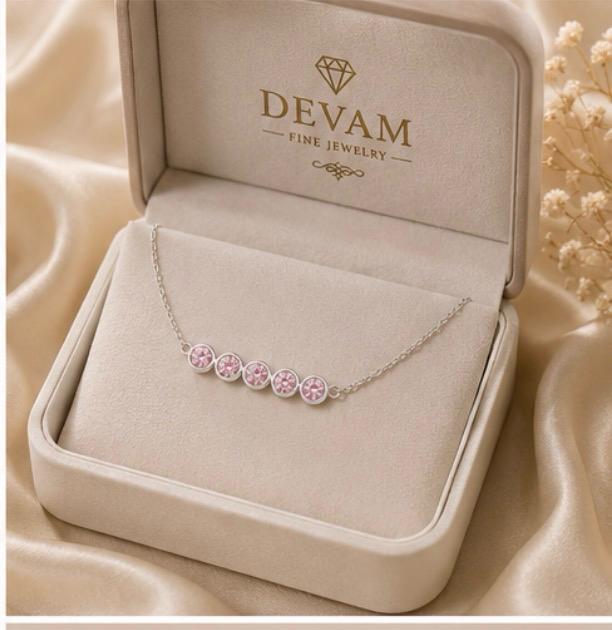 Blush Harmony Five-Daimond Bracelet