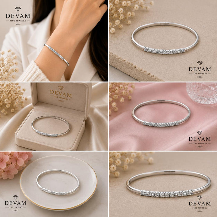 Classic Diamond Bangle Bracelet