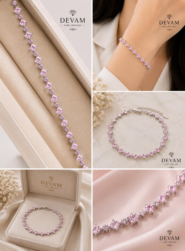 Blush Princess Tennis Bracelet